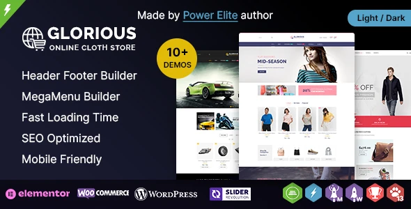 Glorious WP – Multi-purpose Elementor WooCommerce Responsive Theme