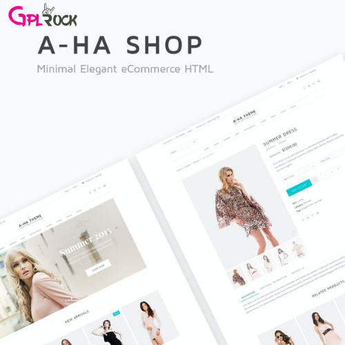 A-ha Shop | Minimal Elegant eCommerce HTML Template